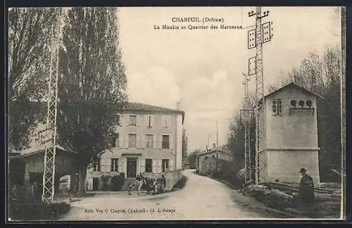 AK Chabeuil, le Moulin et Quartier des Marceaux