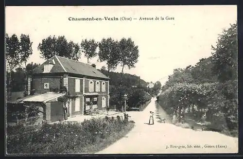 AK Chaumont-en-Vexin, Avenue de la Gare