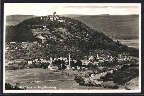 AK Neustadt i. Odenw., Ortsansicht mit Burg Breuberg