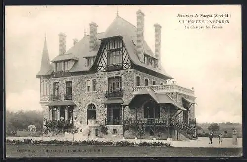 AK Villeneuve-les-Bordes, Le Chateau des Fossès