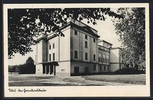 AK Tilsit, Blick auf das Grenzlandtheater