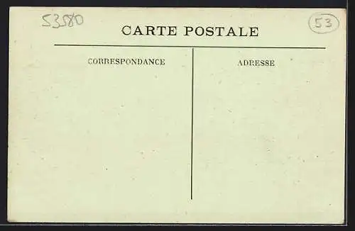 AK Bourgneuf-la-Forét, La Poste, Route de Laval