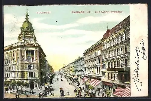 AK Budapest, Andrassy ut, Andrassy Strasse