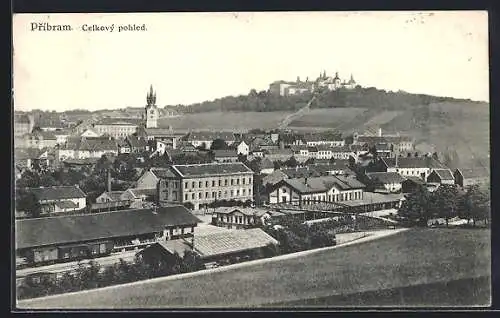 AK Pribram, Gesamtansicht mit Blick zum Kloster