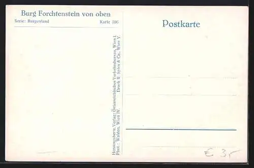 AK Forchtenstein, Partie an der Burg