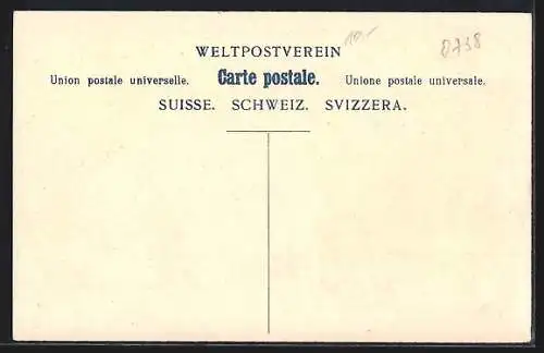 Lithographie Die verschiedenen Briefmarken der Schweiz, Adler, Pferdekutsche