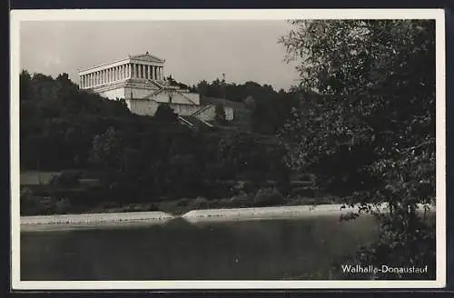 AK Donaustauf, Blick zur Walhalla