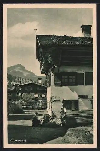 AK Oberstdorf / Allgäuer Alpen, Ortspartie