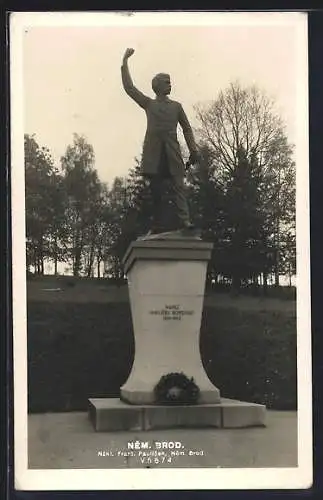 AK Nemecky Brod /Deutsch Brod, Pomnik Karel Havlicek Borovsky