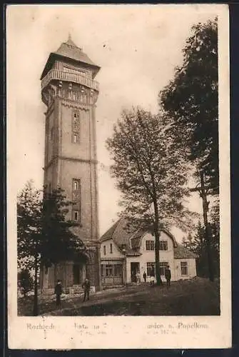 AK Lomnice n. Popelkou, Rozhledna a chata na Táblore, Aussichtsturm auf dem Tábor