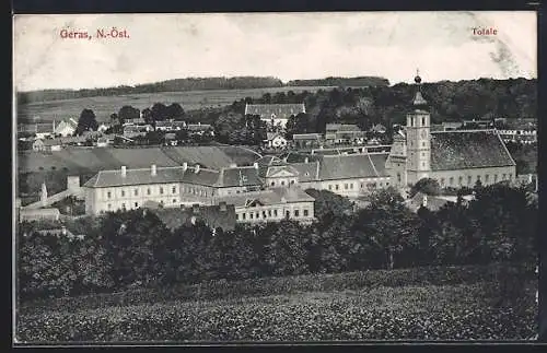 AK Geras, Totalansicht aus der Vogelschau