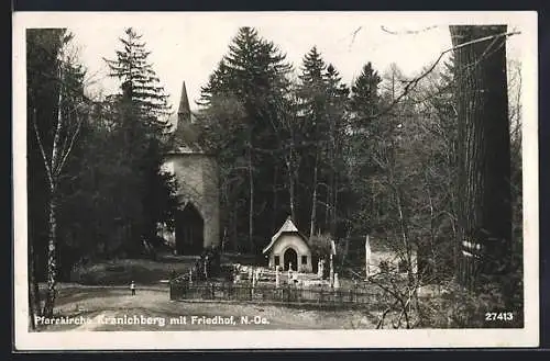 AK Kranichberg, Pfarrkirche mit Friedhof