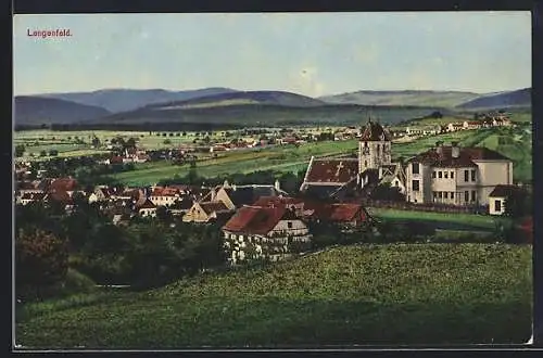 AK Lengenfeld, Panorama mit Kirche