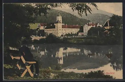 AK Lilienfeld, Blick zum Kloster