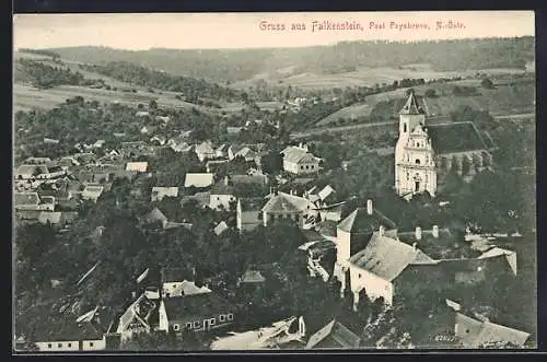 AK Falkenstein /Poysbrunn, Teilansicht mit Kirche