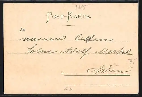 AK St. Pölten, Rathausplatz mit Franziskanerkirche