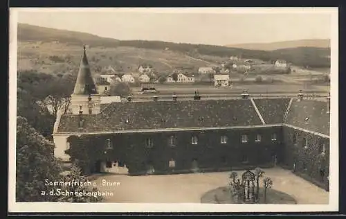 AK Brunn a. d. Schneebergbahn, Gebäudeansicht