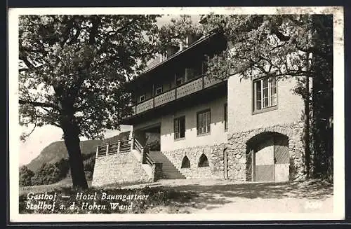 AK Stollhof a. d. Hohen Wand, Das Hotel Baumgartner