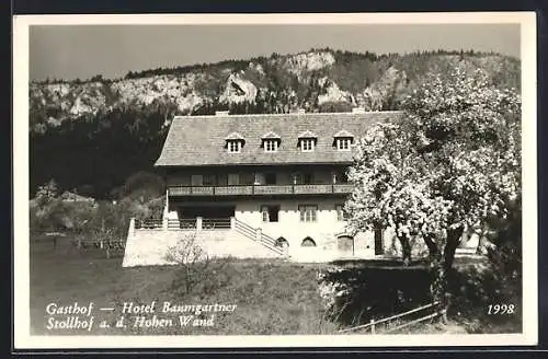 AK Stollhof a. d. Hohen Wand, Gasthof-Hotel Baumgartner