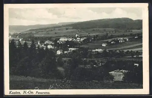 AK Kasten /N.-Oe., Panorama mit Kirche