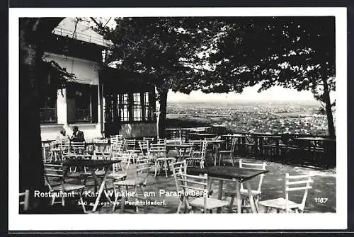 AK Perchtoldsdorf, Restaurant Karl Winkler am Parapluiberg