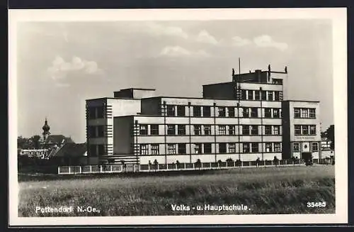 AK Pottendorf /N.-Oe., Volks- und Hauptschule