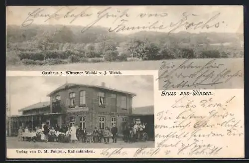 AK Winsen / Segeberg, Gasthaus Winsener Wohld, Teilansicht