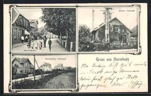 AK Horneburg, Marschdamm, Electr. Central, Harsefelder Chaussee