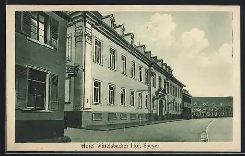 AK Speyer, Hotel Wittelsbacher Hof