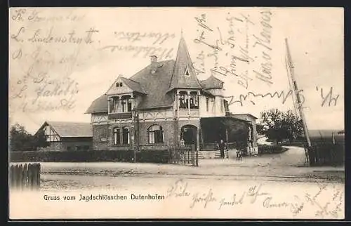 AK Wetzlar, Gasthof Jagdschlösschen Dutenhofen