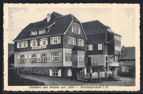 AK Waldkatzenbach, Gasthaus Pension zum Adler