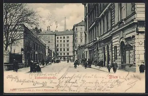 AK Wien, Ladengeschäfte in der Liebenberggasse