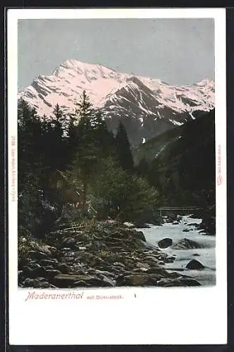 AK Maderanerthal, Blick vom Fluss zum Düssistock