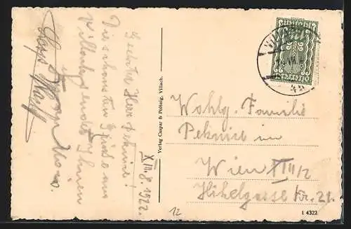 AK Villach, Ansicht mit der Görlitzen