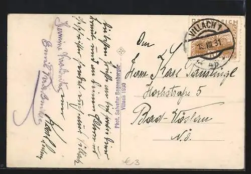 AK Villach, Faakersee m. d. Mittagskogel