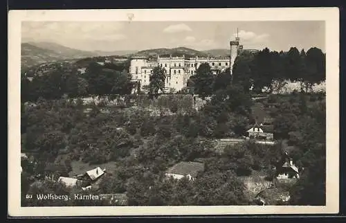 AK Wolfsberg, Ortsansicht aus der Vogelschau