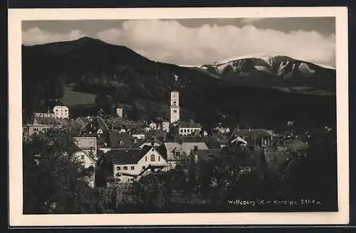 AK Wolfsberg, Teilansicht mit der Koralpe