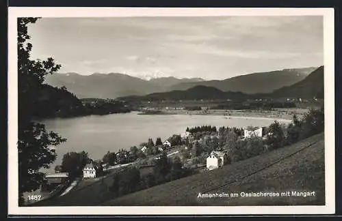 AK Annenheim am Ossiachersee, Ortsansicht mit Mangart