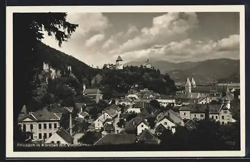 AK Friesach in Kärnten, Ortsansicht mit Virgilienberg