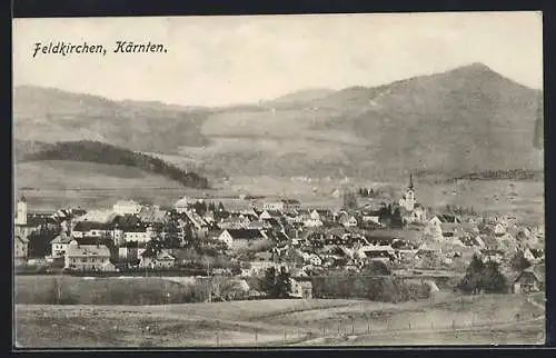 AK Feldkirchen /Kärnten, Gesamtansicht aus der Ferne