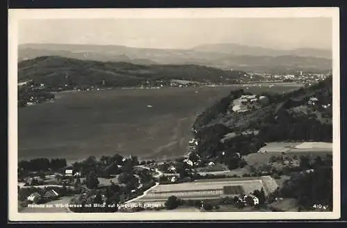 AK Reifnitz am Wörthersee, Blick auf Klagenfurt