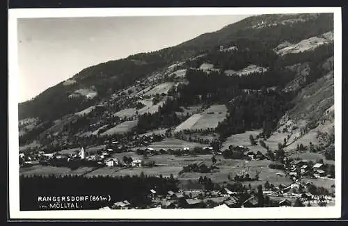 AK Rangersdorf im Mölltal, Gesamtansicht vom Berg aus