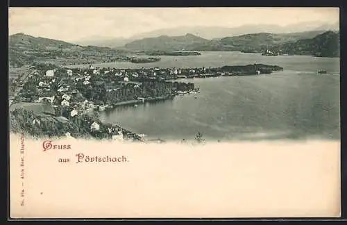 AK Pörtschach, Ortsansicht am Wörthersee