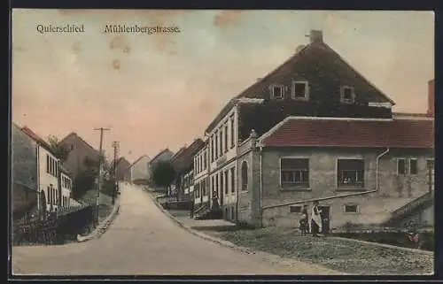 AK Quierschied, Blick in die Mühlenbergstrasse