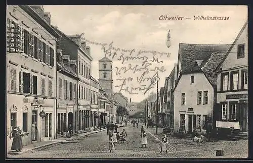 AK Ottweiler, Blick in die Wilhelmstrasse