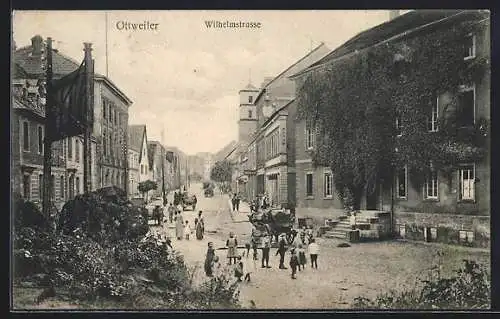 AK Ottweiler, Blick in die Wilhelmstrasse