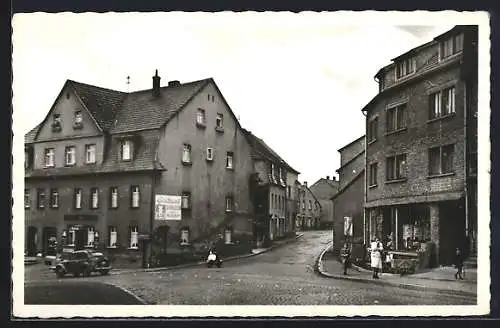 AK Heusweiler, Gasthaus Schröder an der Ecke zur Lebacherstrasse