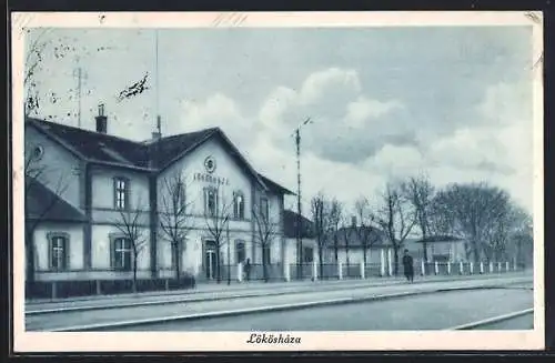 AK Lökösháza, Partie am Bahnhof