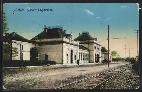 AK Miskolc, Partie am Bahnhof