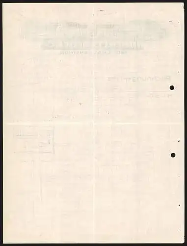 Rechnung Mühlhausen i. Thür. 1931, Firma Hubert Laufer & Co., Fabrik Spielbergstr. 7, Lager & Kontor Görmarstr. 65